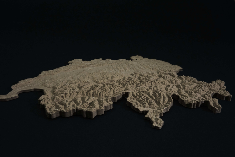 Switzerland Terrain 3D Print 234229