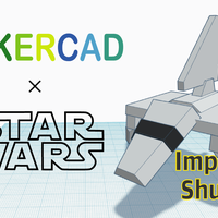 Simple Imperial Shuttle with Tinkercad - Thumbnail 1