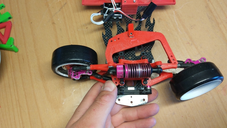 SAKURA D4 STEERING RWD ver.2-direccion sakura d4 rwd version 2 3D Print 234246