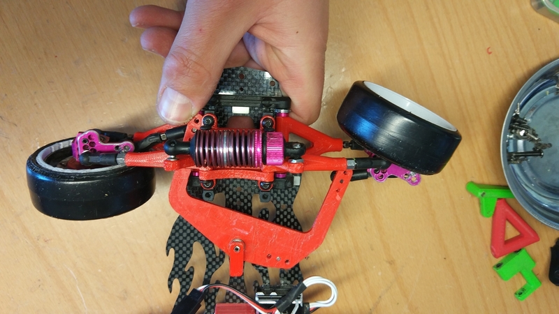 SAKURA D4 STEERING RWD ver.2-direccion sakura d4 rwd version 2