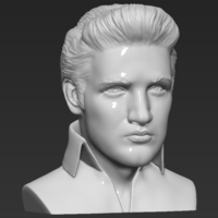 Elvis Presley bust 3D printing ready stl obj - Thumbnail 7