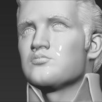 Elvis Presley bust 3D printing ready stl obj - Thumbnail 13