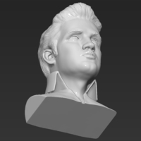 Elvis Presley bust 3D printing ready stl obj - Thumbnail 15