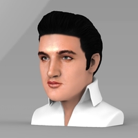 Elvis Presley bust ready for full color 3D printing - Thumbnail 2