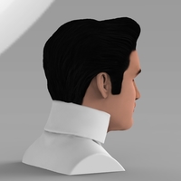 Elvis Presley bust ready for full color 3D printing - Thumbnail 4