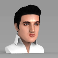 Elvis Presley bust ready for full color 3D printing - Thumbnail 6