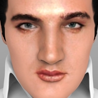 Elvis Presley bust ready for full color 3D printing - Thumbnail 8