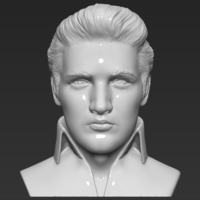 Elvis Presley bust ready for full color 3D printing - Thumbnail 11