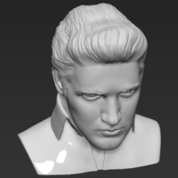 Elvis Presley bust ready for full color 3D printing - Thumbnail 16