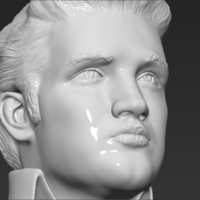 Elvis Presley bust ready for full color 3D printing - Thumbnail 20
