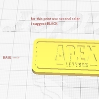 Small Apex Legends Keychain (3 parts) 3D Printing 234449