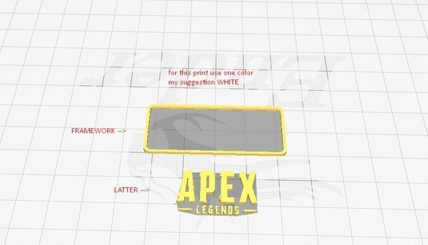 Apex Legends Keychain (3 parts) 3D Print 234450