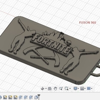 Small Fortnite Keychain 3D Printing 234455