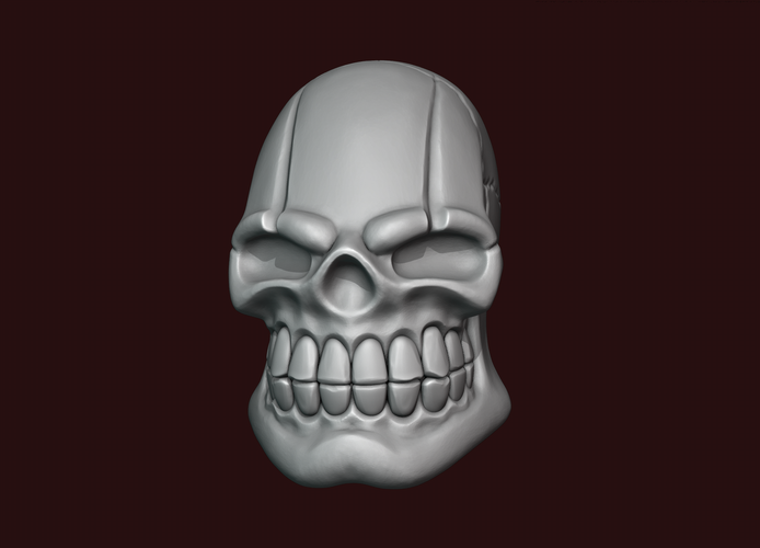 Skull stylized 3D Print 234466