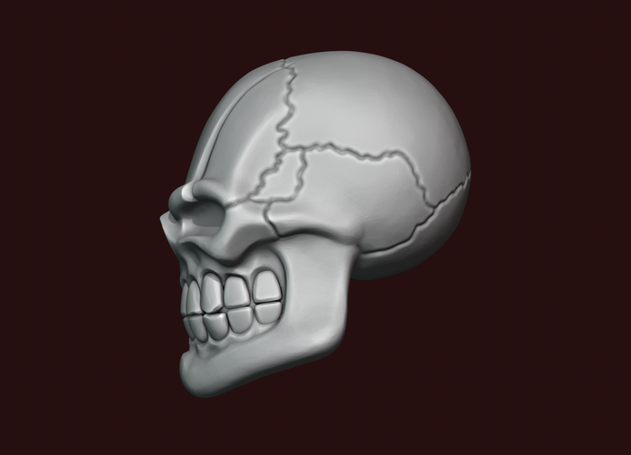 Skull stylized 3D Print 234468