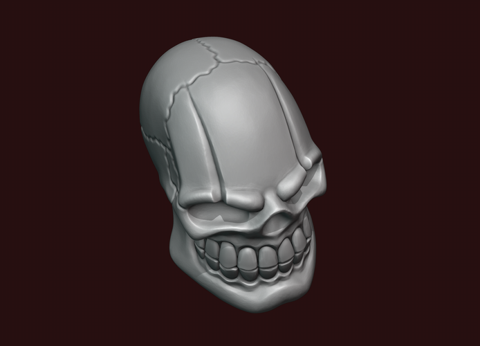 Skull stylized 3D Print 234472