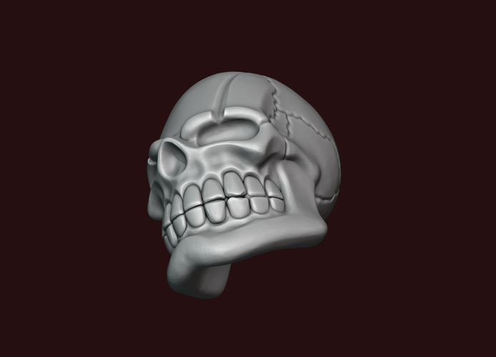 Skull stylized 3D Print 234473