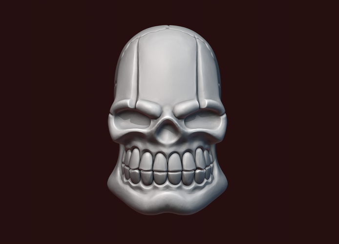 Skull stylized 3D Print 234475
