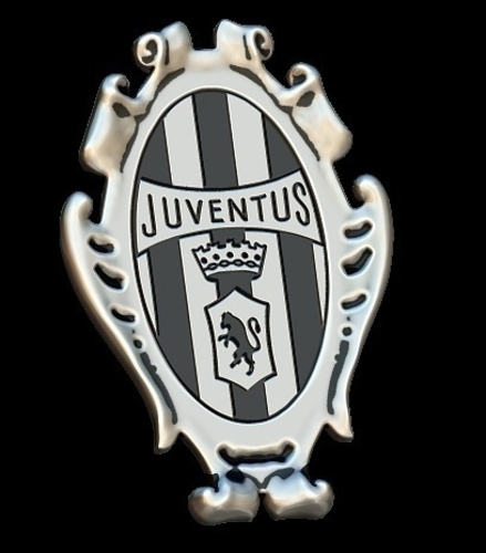 Juventus vintage silver pendant 3D Print 234592