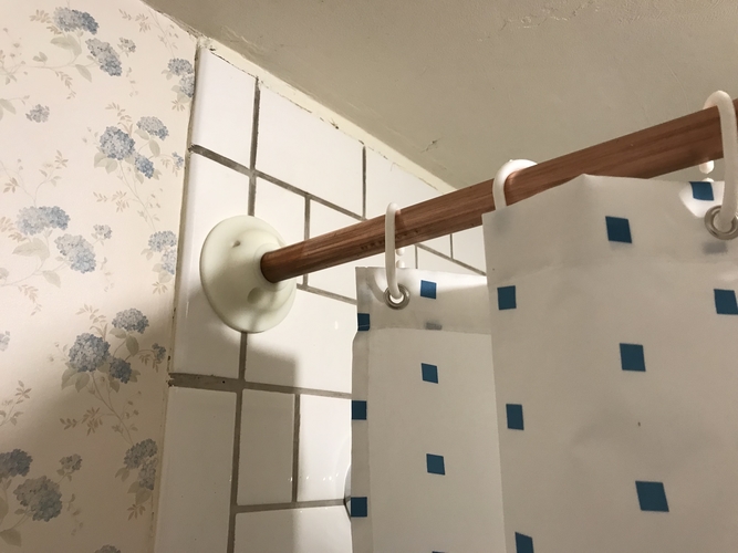 shower curtain rod mounting brackets