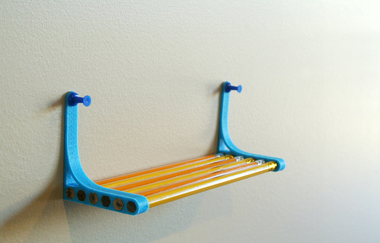 Pencil Shelf 3D Print 23464