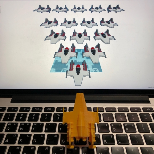 Simple A-wing with Tinkercad 3D Print 234656