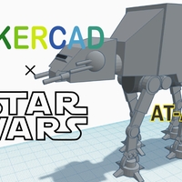 Small Simple AT-AT with Tinkercad 3D Printing 234673