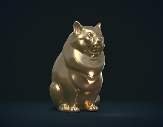 Fat Cat 3D Print 234705