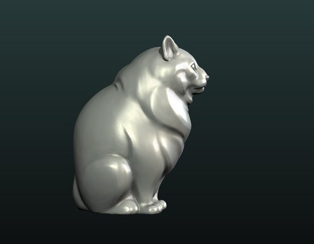 Fat Cat 3D Print 234710