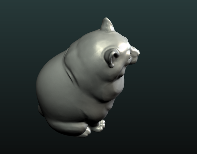 Fat Cat 3D Print 234713