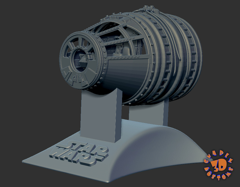 Millennium Falcon Cockpit-read description for directions