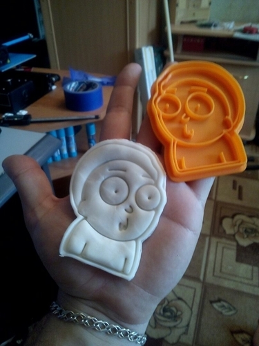 Rick and Morty | Morty cookie cutter 3D Print 234774