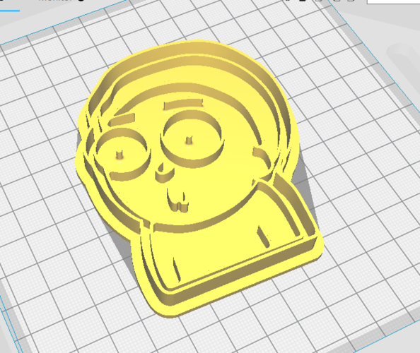 Rick and Morty | Morty cookie cutter 3D Print 234775