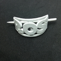 ROSI Personalized Oval Hair Stick Barrete 54x30mm - Thumbnail 2