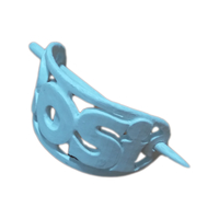 ROSI Personalized Oval Hair Stick Barrete 54x30mm - Thumbnail 3