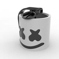 Small Fortnite Marshmello grenade 3D Printing 234830