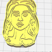 Game of Thrones cookie cutter .  Daenerys Targaryen cookie stamp - Thumbnail 3