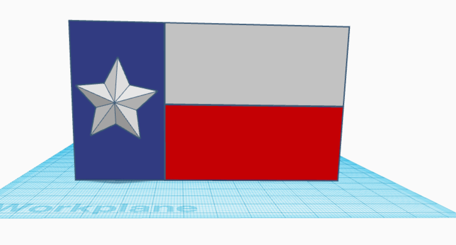 Texas Flag 3D Print 234850