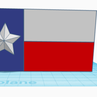 Small Texas Flag 3D Printing 234850