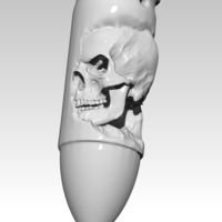 Death Skull Bullet Pendant Jewel - Thumbnail 2
