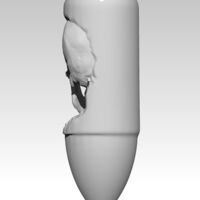 Death Skull Bullet Pendant Jewel - Thumbnail 5