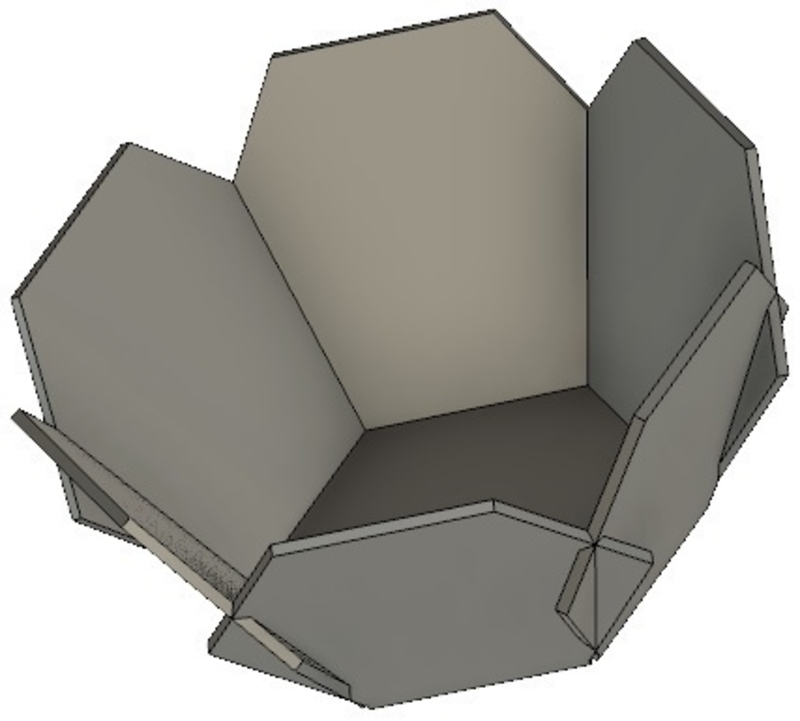 Vase hexagon planter