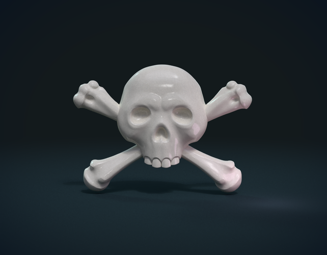 Simple Skull Relief 3D Print 234890