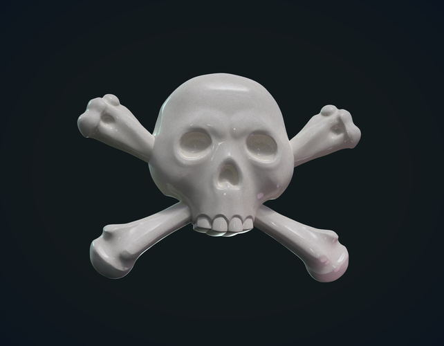 Simple Skull Relief 3D Print 234891