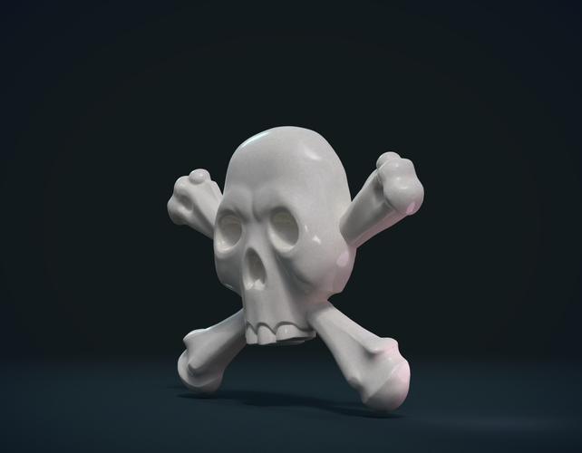 Simple Skull Relief 3D Print 234892