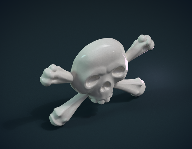 Simple Skull Relief 3D Print 234893