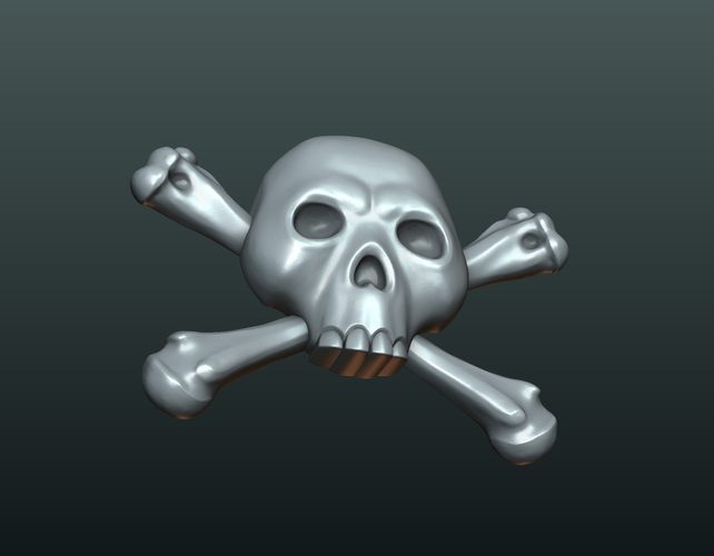 Simple Skull Relief 3D Print 234896