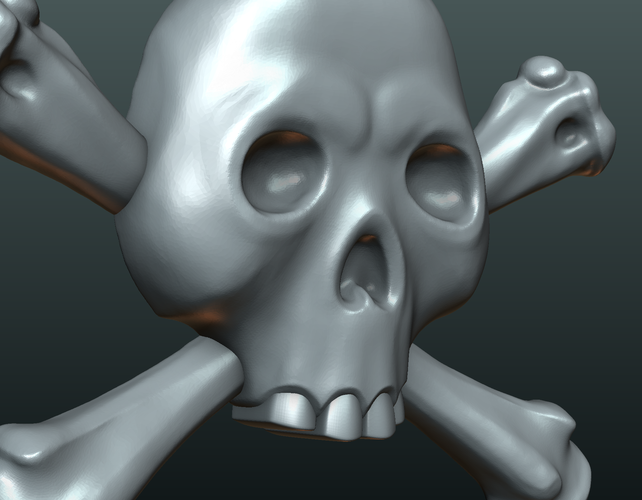Simple Skull Relief 3D Print 234899