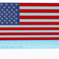 Small American Flag 3D Printing 234925