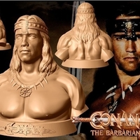 Small Conan Redux bust 3d model 3D Printing 234956